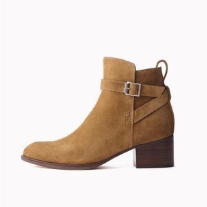 rag & bone Walker Buckle Boots - Tan Suede - Size EU 37/US 7